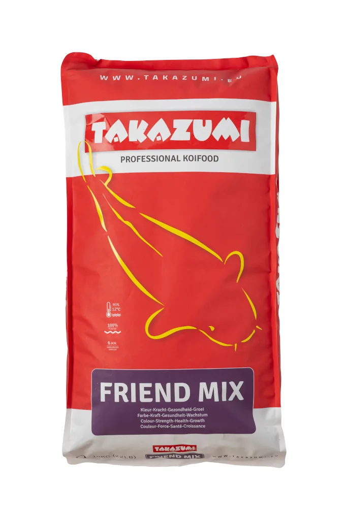 Takazumi Friend Mix 6mm – Πλήρης Τροφή για Ψάρια Koi – Χρώμα, Δύναμη & Υγεία - Συσκευασία 10 κιλών