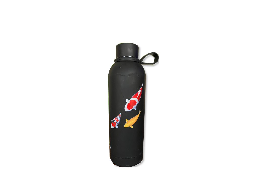Mountain Tree θερμός με Koi 500ml - Χρώμα μαύρο