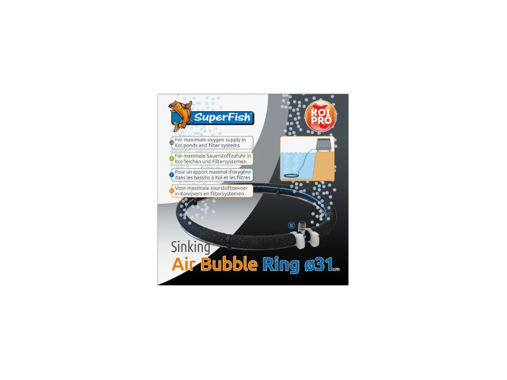 Βυθιζόμενος διαχύτης αέρος μικροφυσαλίδας Koi Pro διαμέτρου 31 εκατοστών