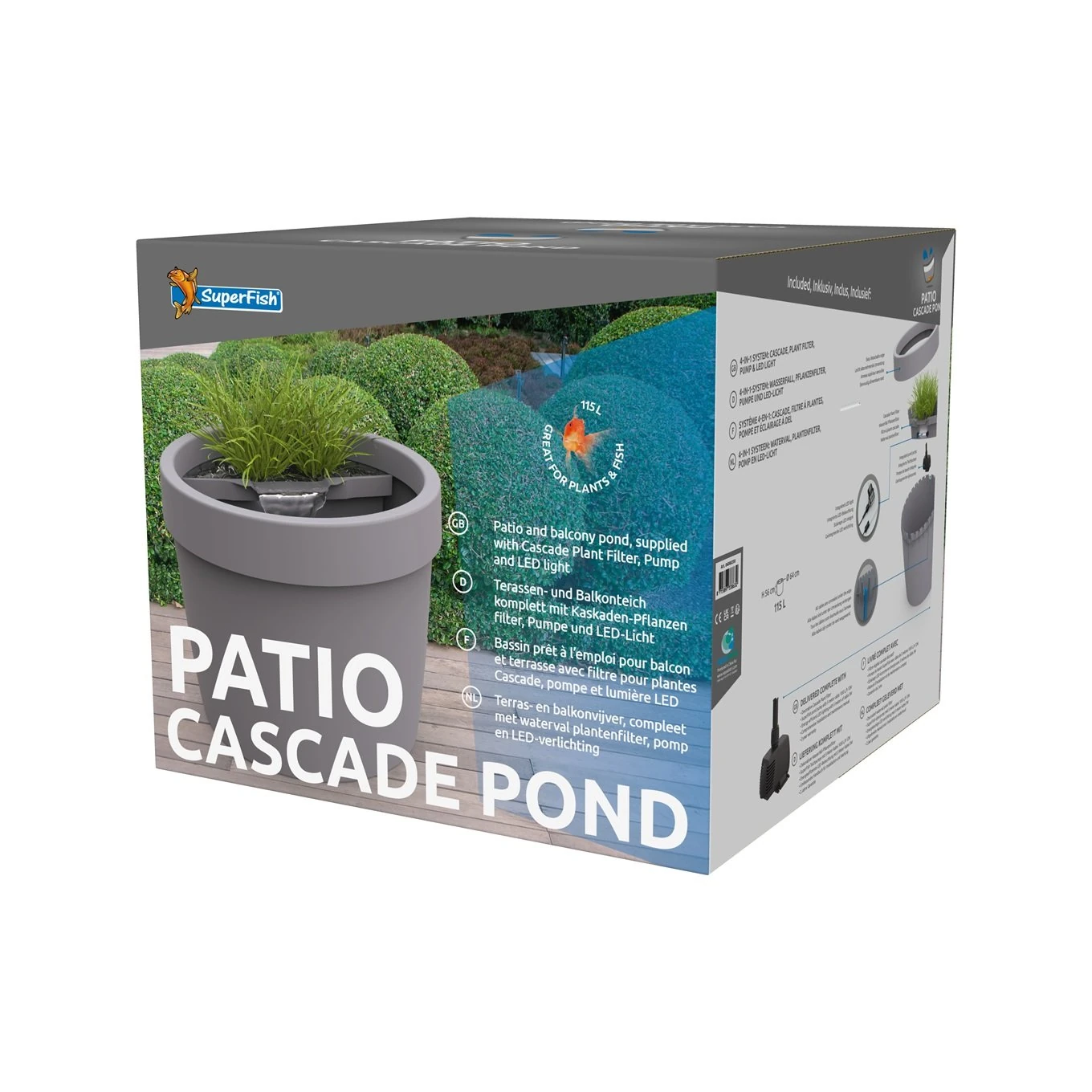 SuperFish Patio Cascade Pond – Λιμνούλα Βεράντας (Μόνο με προπαραγγελία διάθεση σε 10-15 εργάσιμες)