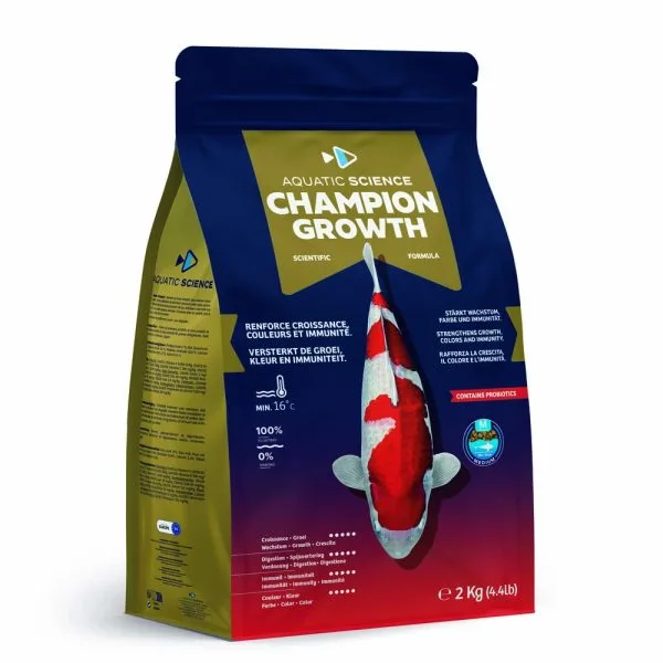 Aquatic Science Champion Growth Medium – Premium τροφή ανάπτυξης για Koi - Συσκευασία 2 κιλών