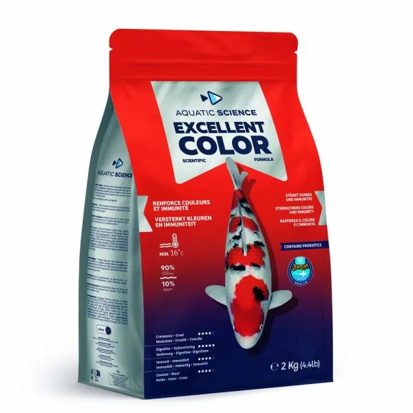 Aquatic Science Excellent Color Medium - Premium τροφή χρώματος για koi - Συσκευασία 2 κιλών