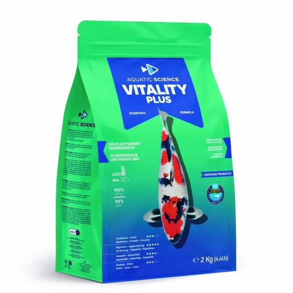 Aquatic Science Vitality Plus Medium 3mm - Premium τροφή ζωτικότητας για koi - 2 κιλών