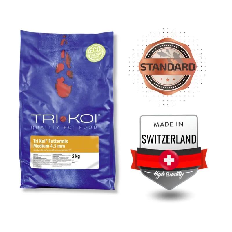 Τροφή για Koi Tri Koi Mix Medium 3mm για υγιή, ενεργά koi πάνω από 15°C - Συσκευασία 1 κιλού